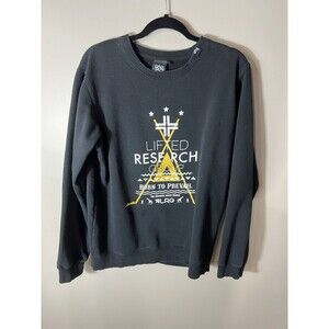 Lifted Research Group LRG Men's Sweatshirt Size Large Black Gold